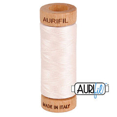 Fil Aurifil coton mako 80wt 306 yards, idéal pour la couture, le matelassage et le crochet