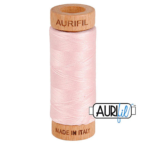 Fil Aurifil coton mako 80wt 306 yards, idéal pour la couture, le matelassage et le crochet