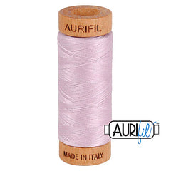 Aurifil Cotton Mako 80wt Thread 306 Yards for Sewing - Light Lilac #2510