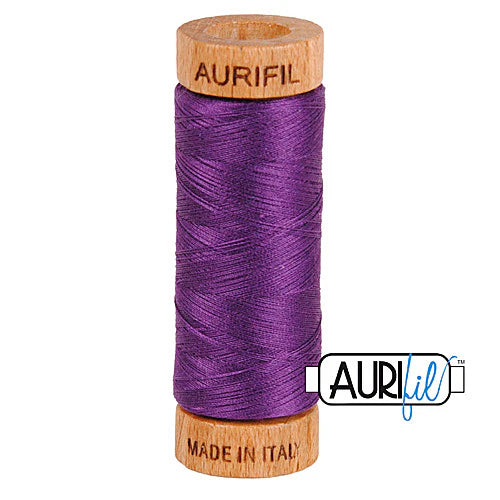 Aurifil Baumwoll-Mako-Garn, 80wt, 284 m, ideal zum Nähen, Quilten, Häkeln