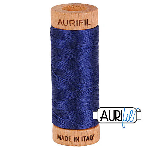 Aurifil Baumwoll-Mako-Garn, 80wt, 284 m, ideal zum Nähen, Quilten, Häkeln