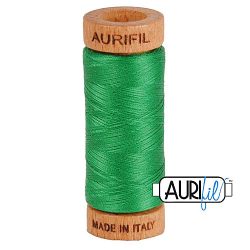 Aurifil Cotton Mako 80wt Thread 306 Yards for Sewing - Green #2870