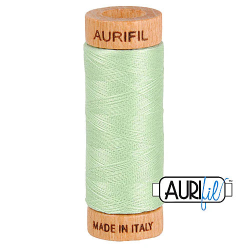 Aurifil Cotton Mako 80wt Thread 306 Yards for Sewing - Pale Green #2880