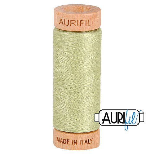 Aurifil Cotton Mako 80wt Thread 306 Yards for Sewing - Light Avocado #2886