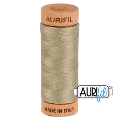 Aurifil Cotton Mako 80wt Thread 306 Yards for Sewing - Light Kakhy Green #2900