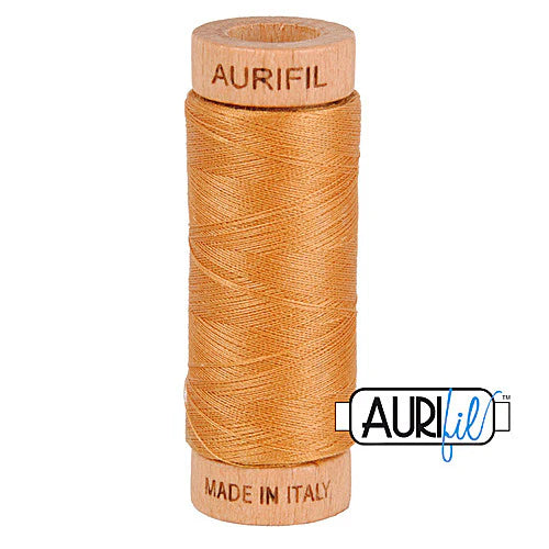 Aurifil Baumwoll-Mako-Garn, 80wt, 284 m, ideal zum Nähen, Quilten, Häkeln