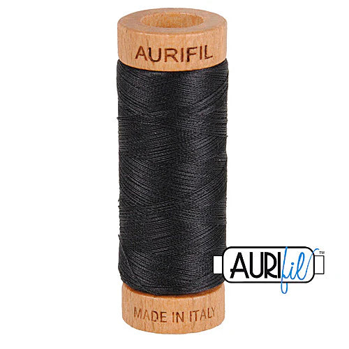 Aurifil Baumwoll-Mako-Garn, 80wt, 284 m, ideal zum Nähen, Quilten, Häkeln