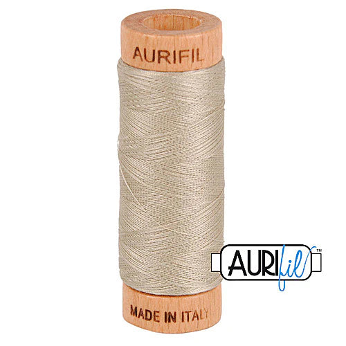 Aurifil Baumwoll-Mako-Garn, 80wt, 284 m, ideal zum Nähen, Quilten, Häkeln