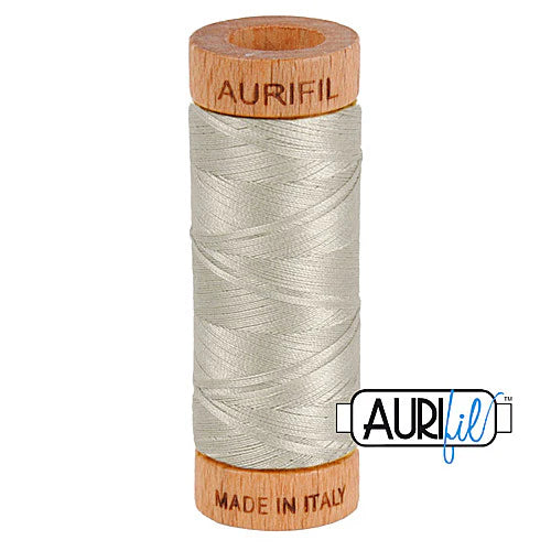Fil Aurifil coton mako 80wt 306 yards, idéal pour la couture, le matelassage et le crochet
