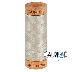 Fil Aurifil coton mako 80wt 306 yards, idéal pour la couture, le matelassage et le crochet