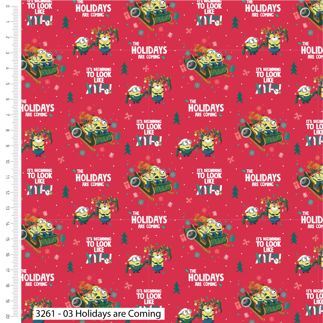 Minions Christmas - Cotton Fabric