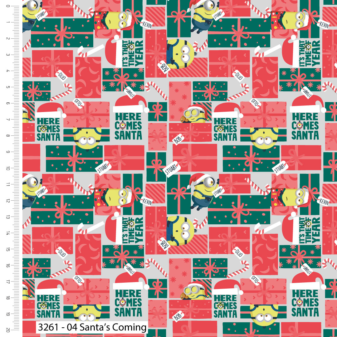 Minions Christmas - Cotton Fabric