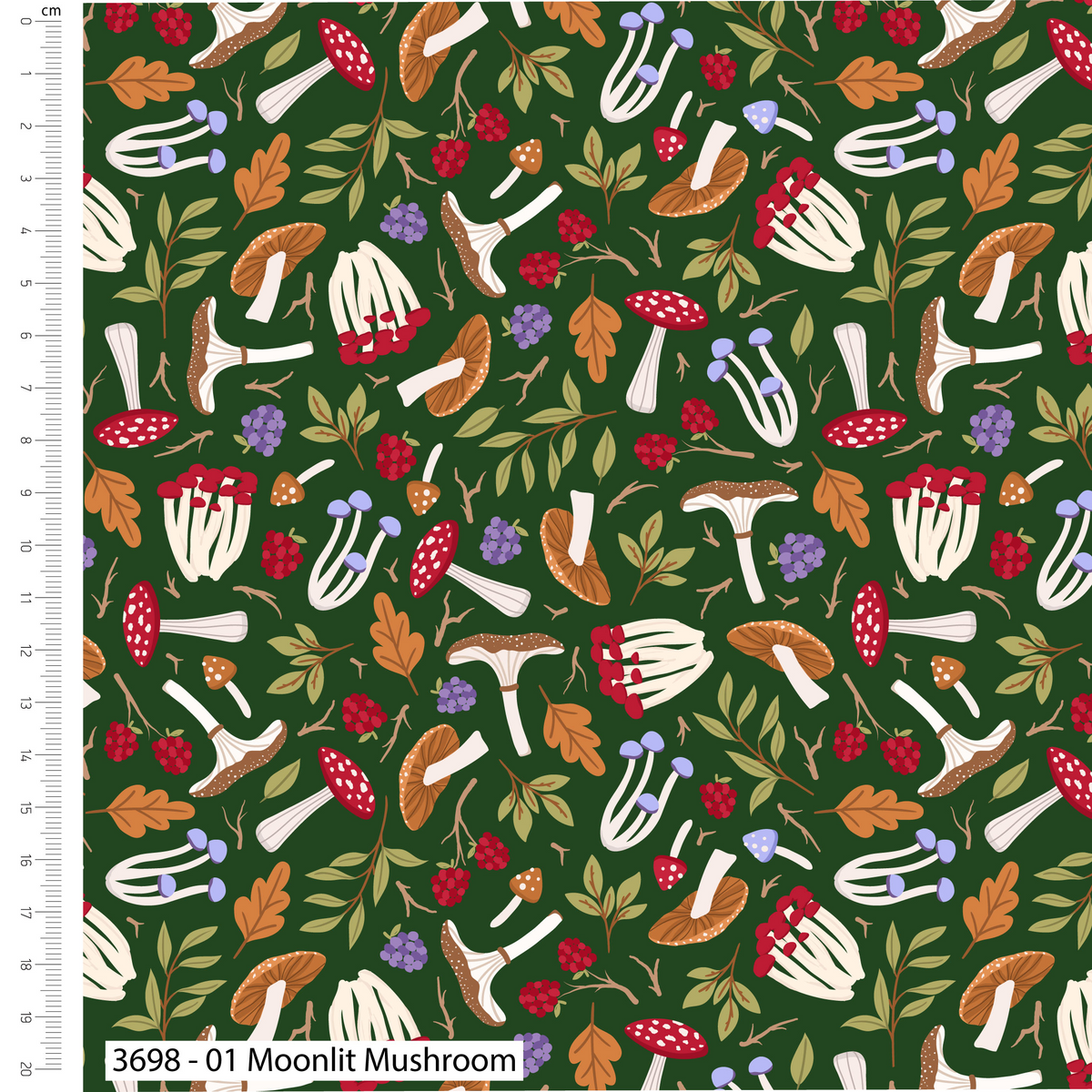 Nightfall Forest By Craft Cotton Co. 100% Cotton Digitally Printed Fabric for Quilting, Arts, Crafts, DIY Projects