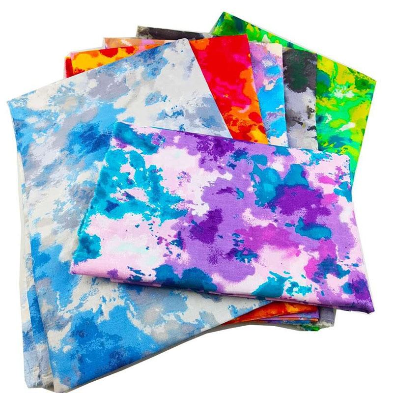 Tie Dye Camouflage Cotton Sewing Poplin Quilt Cotton Printed Loose Fabric
