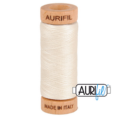 Aurifil Baumwoll-Mako-Garn, 80wt, 284 m, ideal zum Nähen, Quilten, Häkeln
