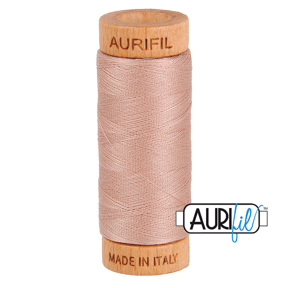 Fil Aurifil coton mako 80wt 306 yards, idéal pour la couture, le matelassage et le crochet