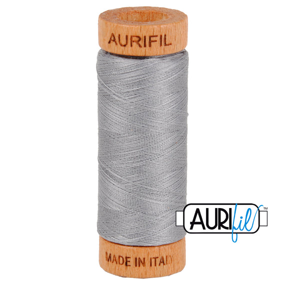 Aurifil Cotton Mako 80wt Thread 306 Yards for Sewing - Mist #2606