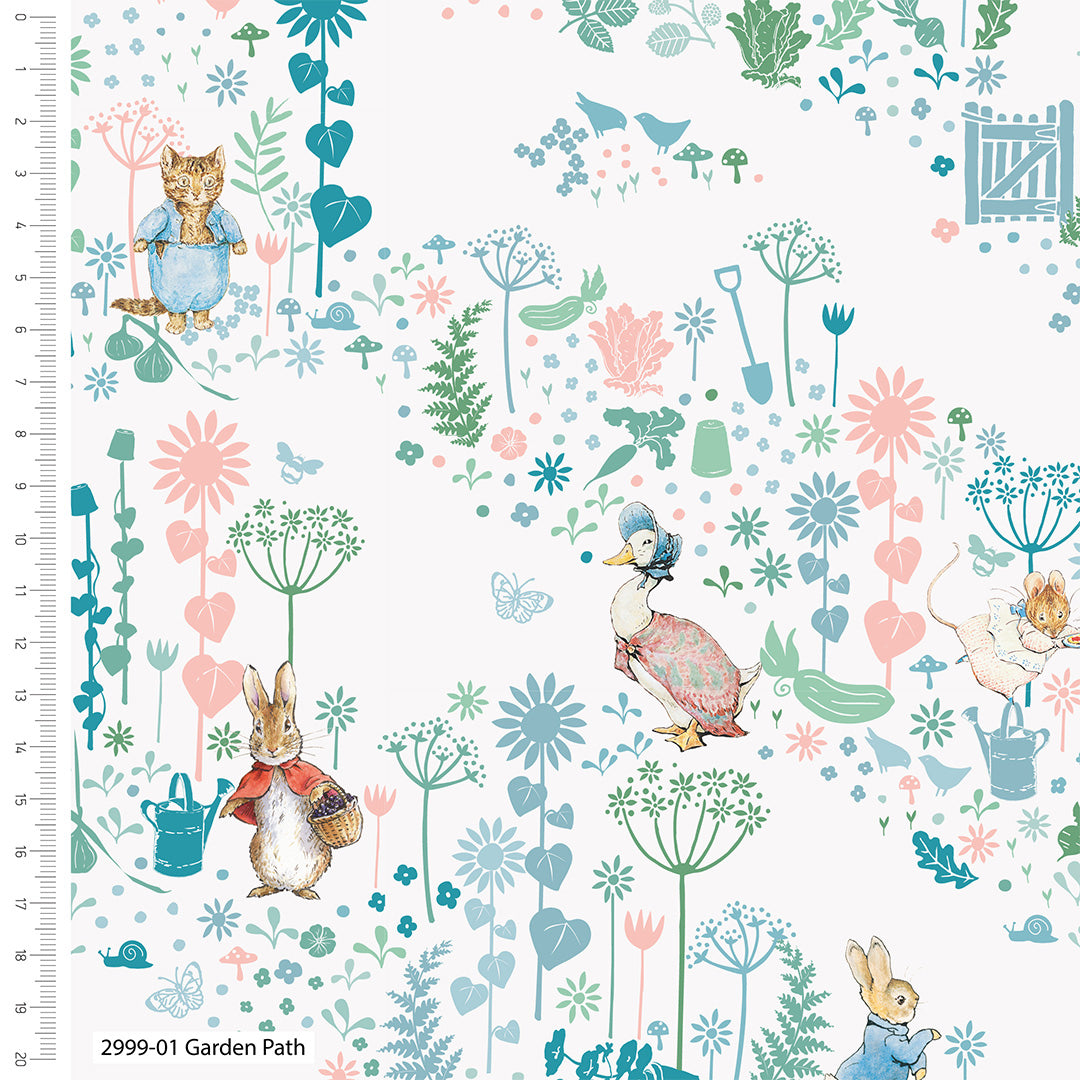 Peter Rabbit Peters Garden Organic Cotton Prints (2999)