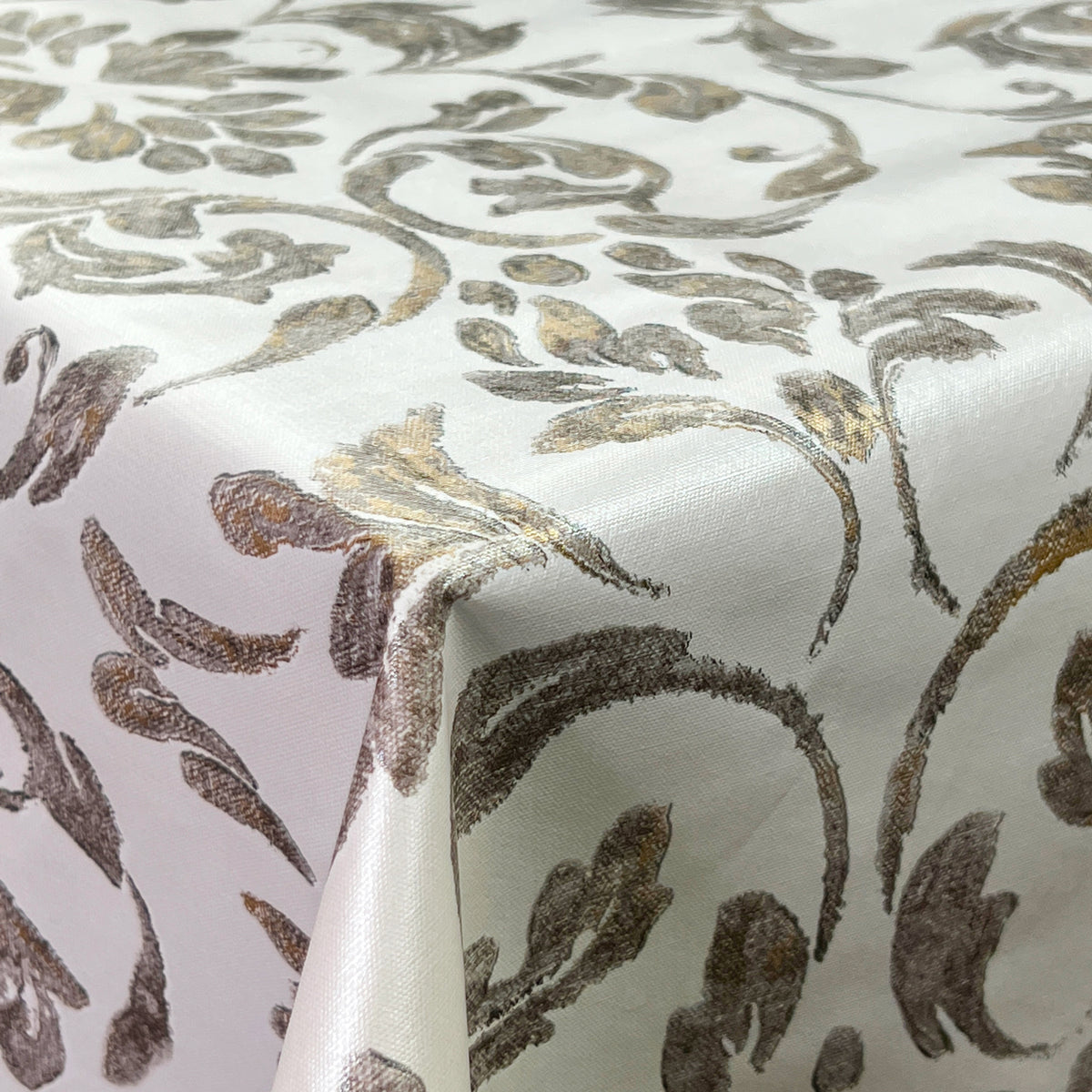 Crafty By Chatham Glyn Table Cloth Italian Embossed Printed PVC Floral Wipe Clean Tablecloth Fabric