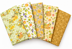 Picked with Love Pumpkin Wreath 100% Cotton 5Pcs Fat Quarter Bundle
