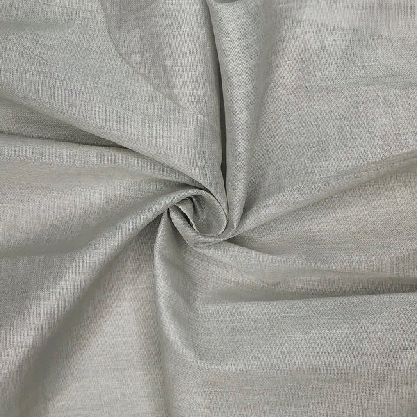 Close-up of gray fabric with a subtle texture

