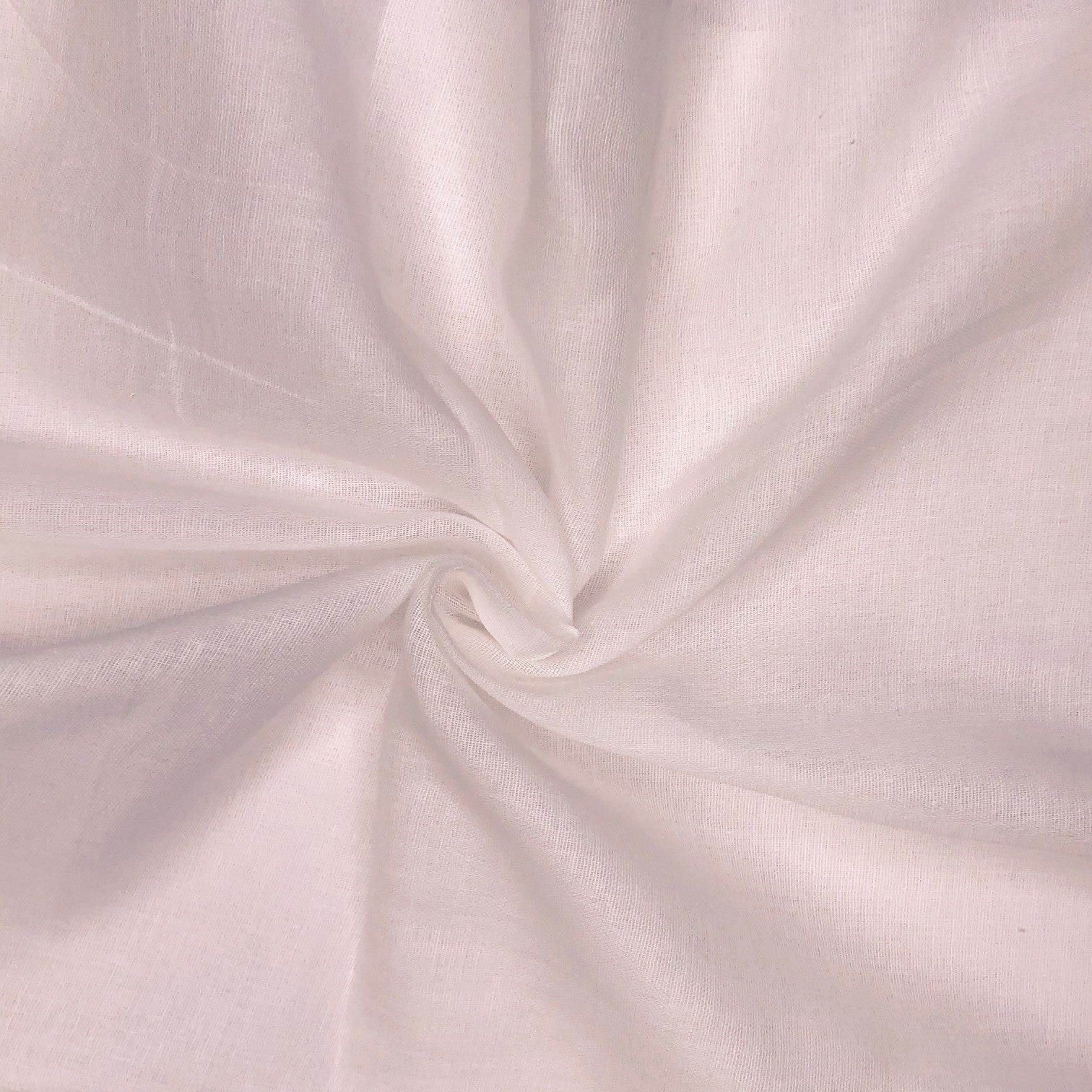Close-up of light White fabric with a subtle texture

