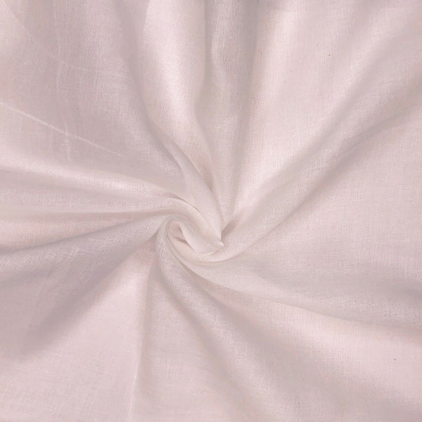 Close-up of light White fabric with a subtle texture

