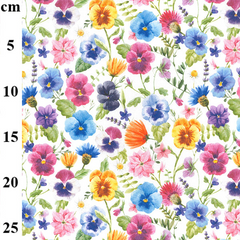 Rose & Hubble 100% Cotton Sophia Floral Digital Print 150cm Wide Fabric Children's Craft Fabric Material for Quilting