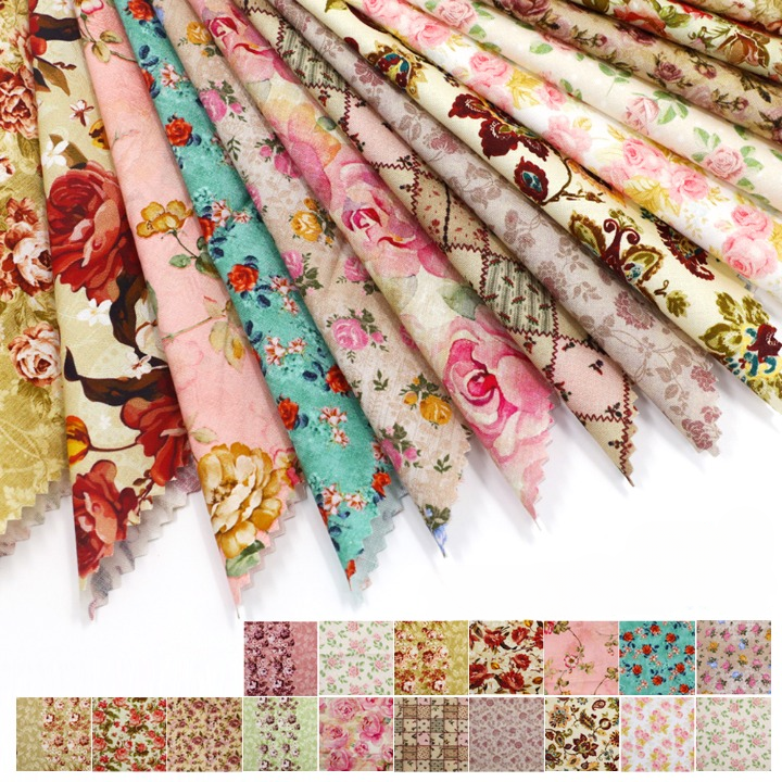 CraftsFabrics Rosarium Charm Pack-Precut 5-inch Cotton Fabric-Printed Fabric Squares-for Quilting,DIY Patchwork and Sewing Craft