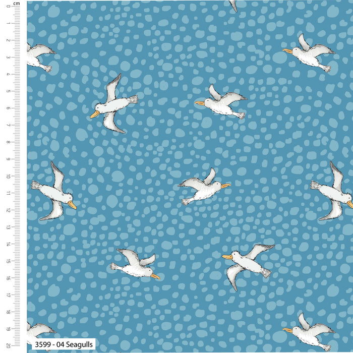 The Craft Cotton Co. Loose Fabric The Craft Cotton Co. Ship Ahoy 100% Cotton Digitally Printed 110cm Wide Cotton Fabric