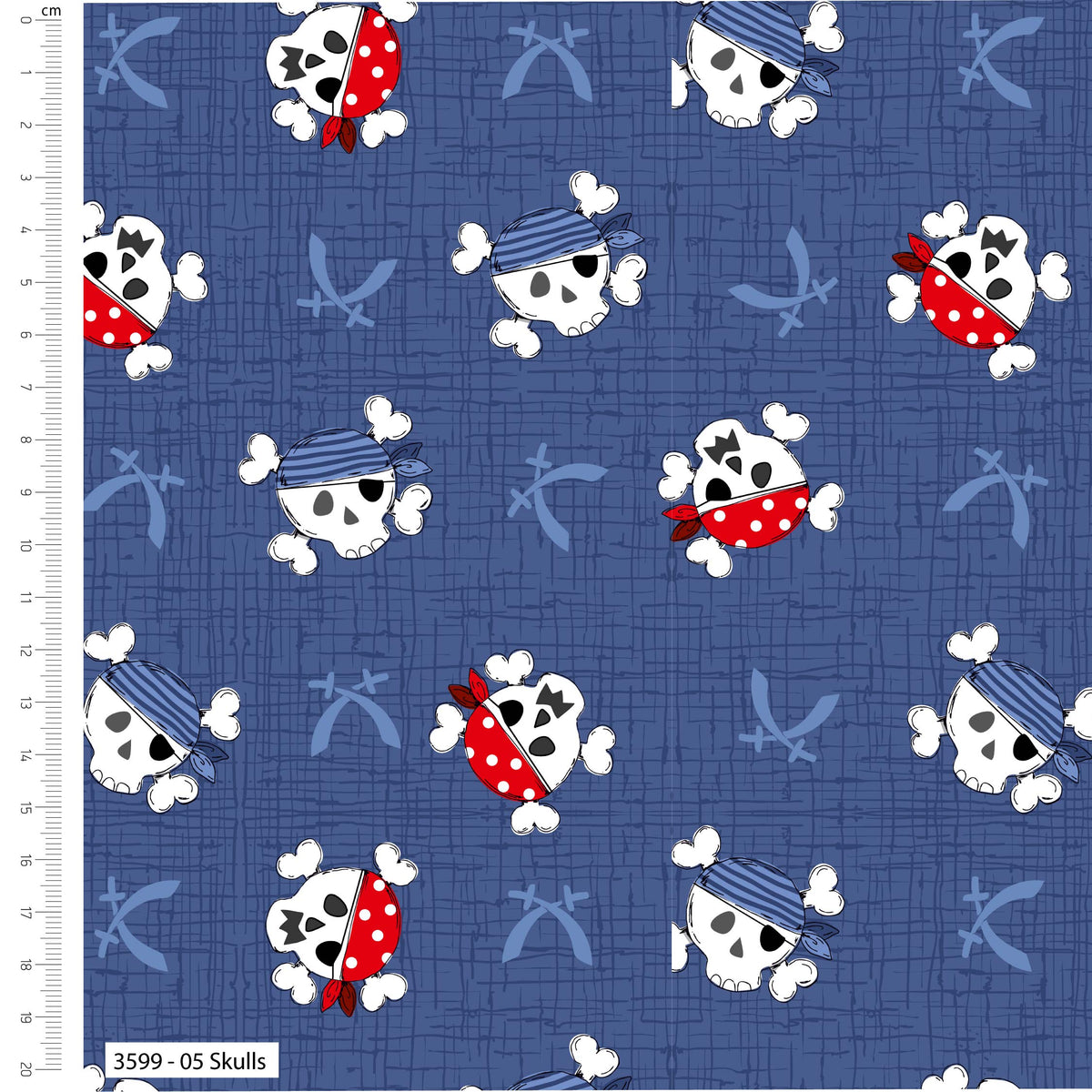 The Craft Cotton Co. Ship Ahoy 100% Cotton Digitally Printed 110cm Wide Cotton Fabric