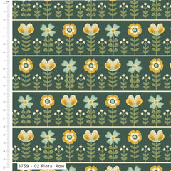 Tissu imprimé numériquement « The Sky Above Sage » de Craft Cotton Co., 100 % coton, 110 cm de large, pour loisirs créatifs, matelassage, décoration d'intérieur et loisirs créatifs pour enfants.