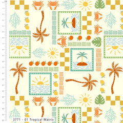Craft Cotton Co. „The Sky Above“ Salbeigrün, 100 % Baumwolle, 110 cm breit, digital bedruckter Stoff zum Basteln, Quilten, für die Heimdekoration und Kinderbasteln