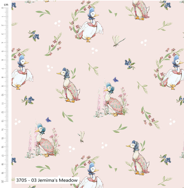 Beatrix Potter Peter Rabbit Tales of the Burrow 100% Cotton Fabric