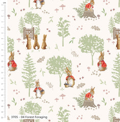 Beatrix Potter Peter Rabbit Tales of the Burrow 100% Cotton 5Pcs Fat Quarters Bundle