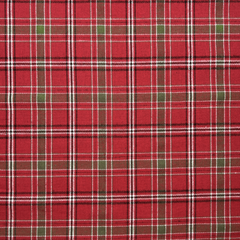 Crafty By Chatham Glyn 100% Red Brushed Cotton Tartan 140cm Wide Crafty Cottons Fabric For Crafting, Sewing, Dressmaking, Home Décor