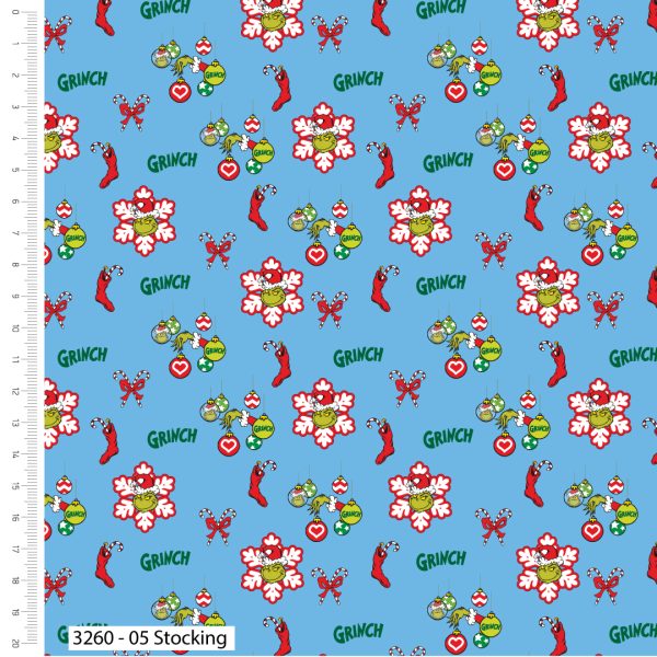 The Grinch Bright & Bold – Dr Seuss 100% Cotton 110cm Wide Christmas Fabric for Sewing, Crafting, Dressmaking, Patchwork