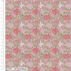 The Craft Cotton Co. Tiny Florals Light 100% Cotton 45cm x 55cm Wide 5Pcs Fat Quarter Bundle for Crafting, Sewing, Patchwork, Quilting
