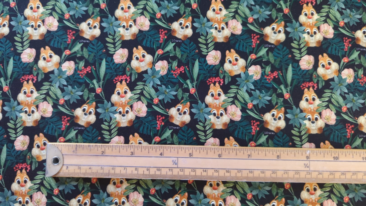 Disney Alvin and The Chipmunks 100% Cotton 145cm Wide Digital Fabric Ideal for Crafting, Quilting, Sewing, Dressmaking, Kid's Crafts