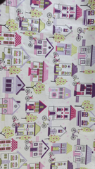 Crafty By Chatham Glyn Home Sweet Home Grape 100% Cotton Lifestyle Craft Fabric 140cm Wide For Sewing, Quilting, Crafting, Dressmaking