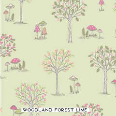 Woodland Forest Animals Fat Quarters, Pack of 5