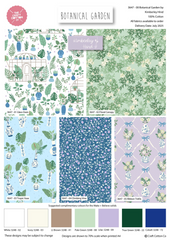 The Craft Cotton Co. Botanical Garden by Kimberley Hind 100% Cotton 45x55cm Wide Fat Quarter for Crafting, Sewing, Patchwork, Dressmaking