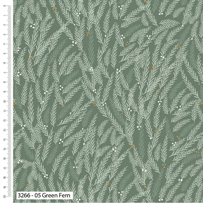 CraftsFabrics Loose Fabric Welcome Home–Victoria Louise Premium Cotton Printed Christmas Fabric