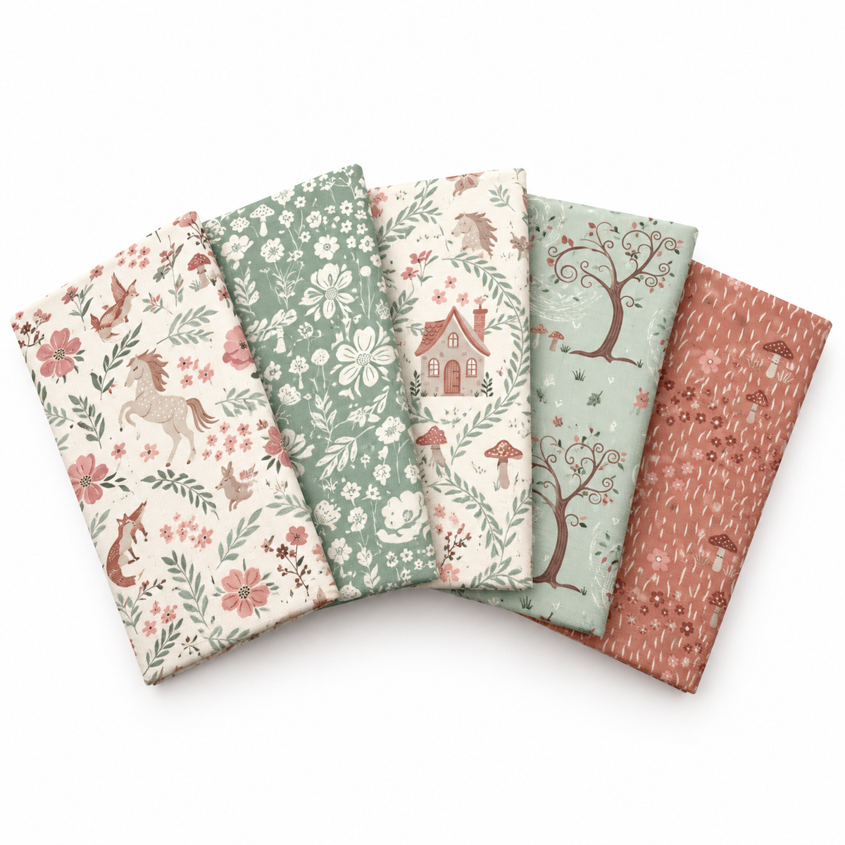 Fable & Bloom 100% Cotton Fat Quarter Fabric Bundle