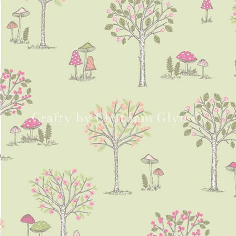 Woodland Forest Animals Fabric 100% Cotton Lifestyle Craft Fabric Material