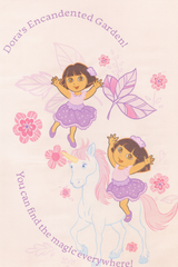 Crafty By Chatham Glyn Dora the Explorer Pink Enchanted Garden 100% Cotton 140cm Wide Crafty Fabric for Sewing, Quilting, Dressmaking