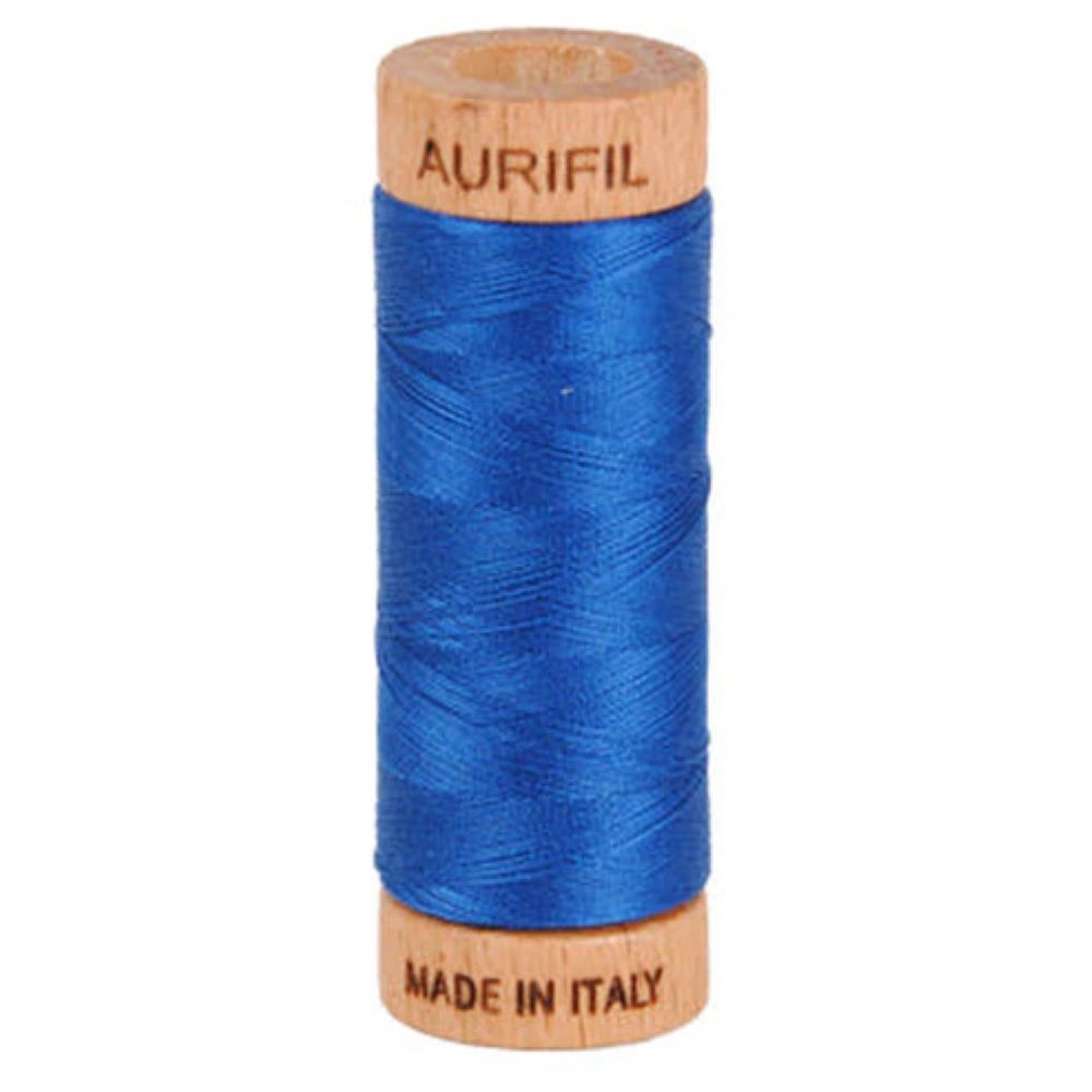 Fil Aurifil coton mako 80wt 306 yards, idéal pour la couture, le matelassage et le crochet