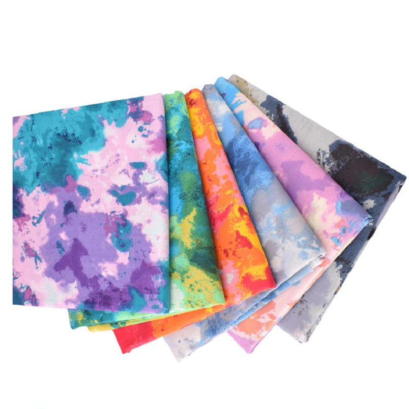 Tie Dye Camouflage Cotton Sewing Poplin Quilt Cotton Printed Fabric