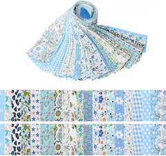 CraftsFabrics 40pcs Floral Printed 100% Cotton Patchwork Jelly Roll