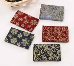 CraftsFabrics 5 Pieces 8x10 inch Japanese Style Cotton Wrapping Cloth Squares Quilting Fabric Bundles for DIY Patchwork Sewing